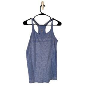 Nike Light Blue Breathable Athletic Lightweight Racerback Tank Top Women Sz S